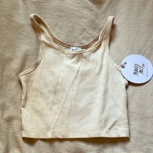 Princess Polly New w/ tags Lana Tank Top in Beige White
